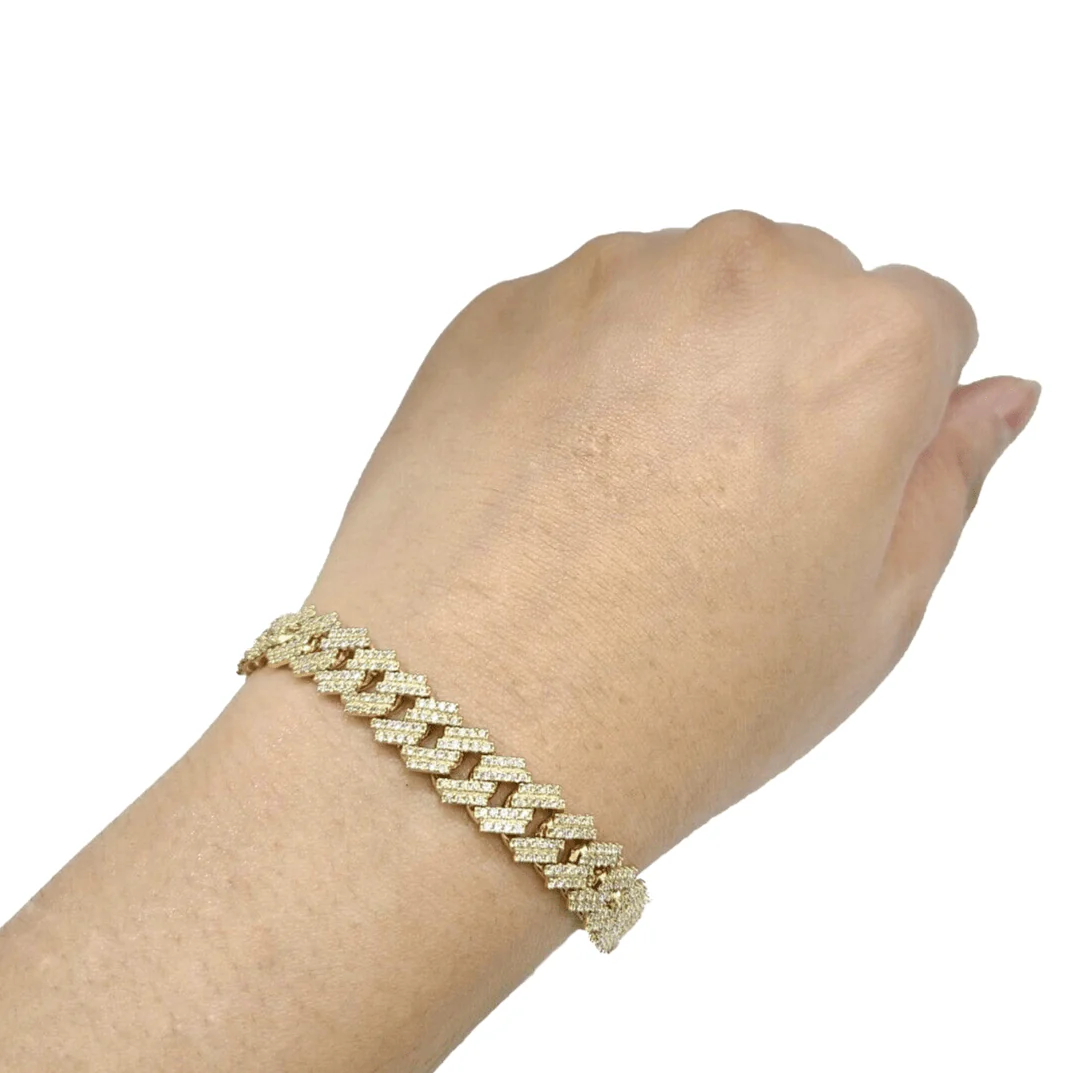Real 10kt Solid Yellow Gold Miami Cuban Bracelet 10k Unisex 9 Inches 10mm - Image 3