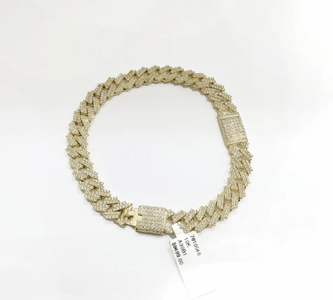 Real 10kt Solid Yellow Gold Miami Cuban Bracelet 10k Unisex 9 Inches 10mm - Image 4