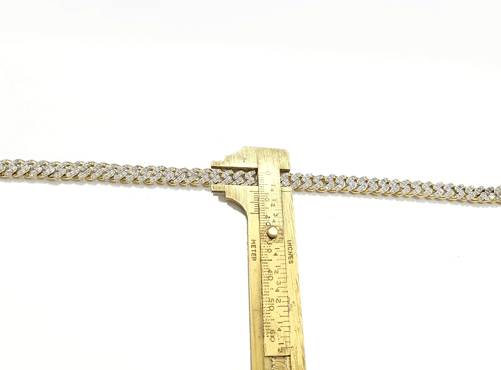 Real 10kt Solid Yellow Gold Miami Cuban Diamond Bracelet Unisex 9'' Inches 7mm - Image 5