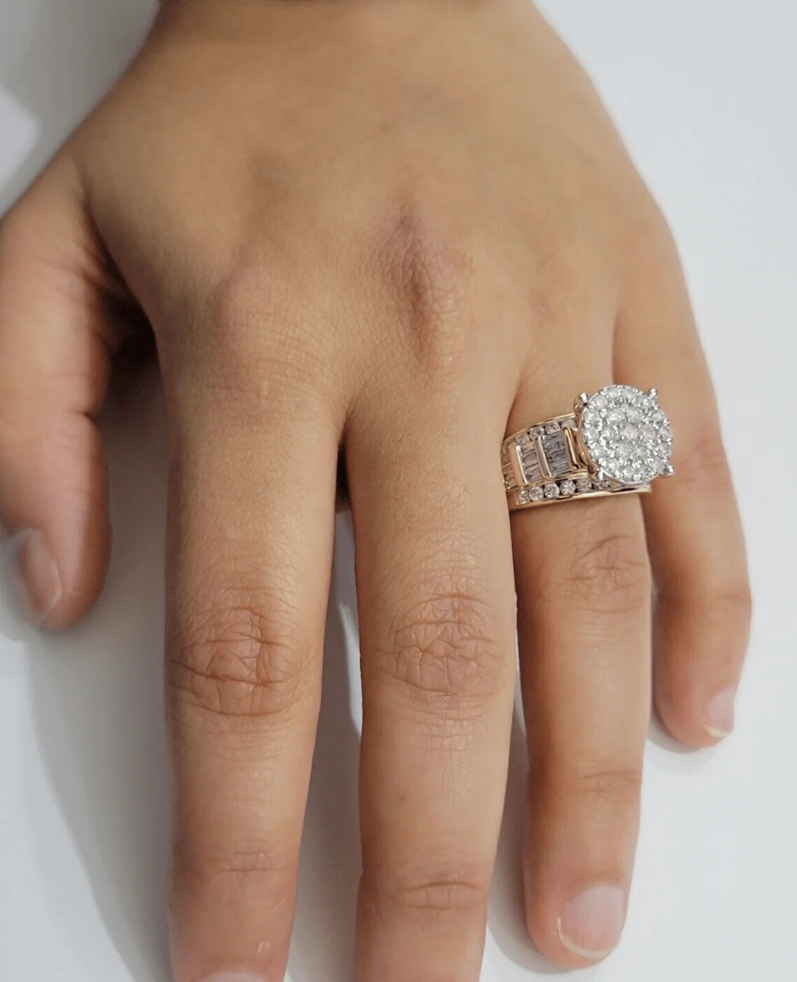Real 10kt Yellow Gold 2CT Diamond Ring Women Band Natural Genuine Wedding SALE - Image 6