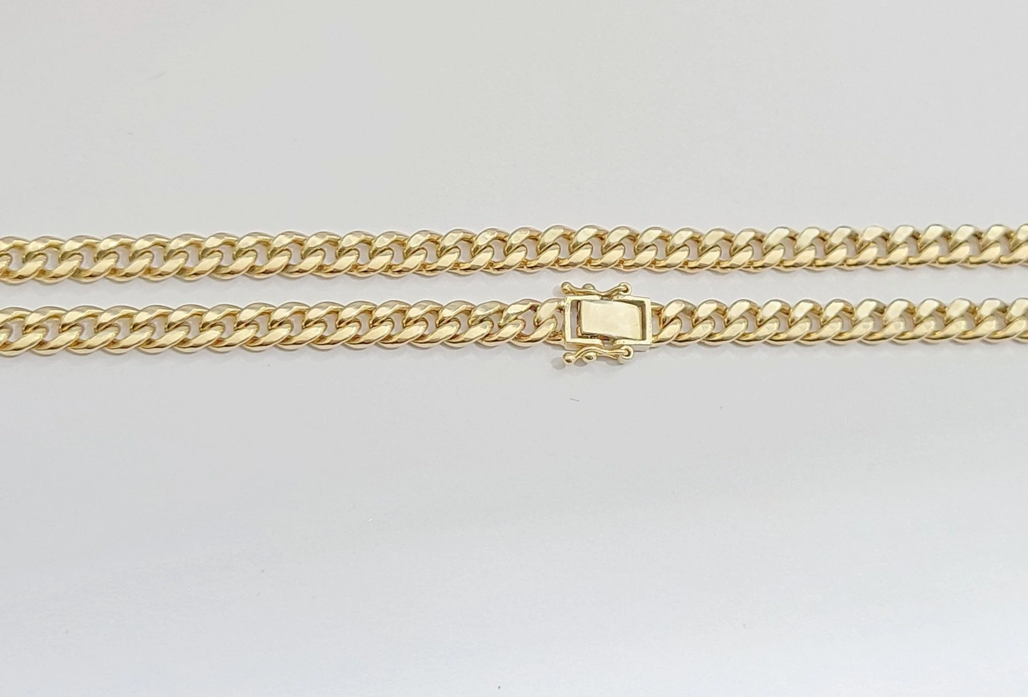 Real 10kt Yellow Gold Miami Cuban Link Chain 10k Necklace 20 Inches 4mm Box Lock - Image 4