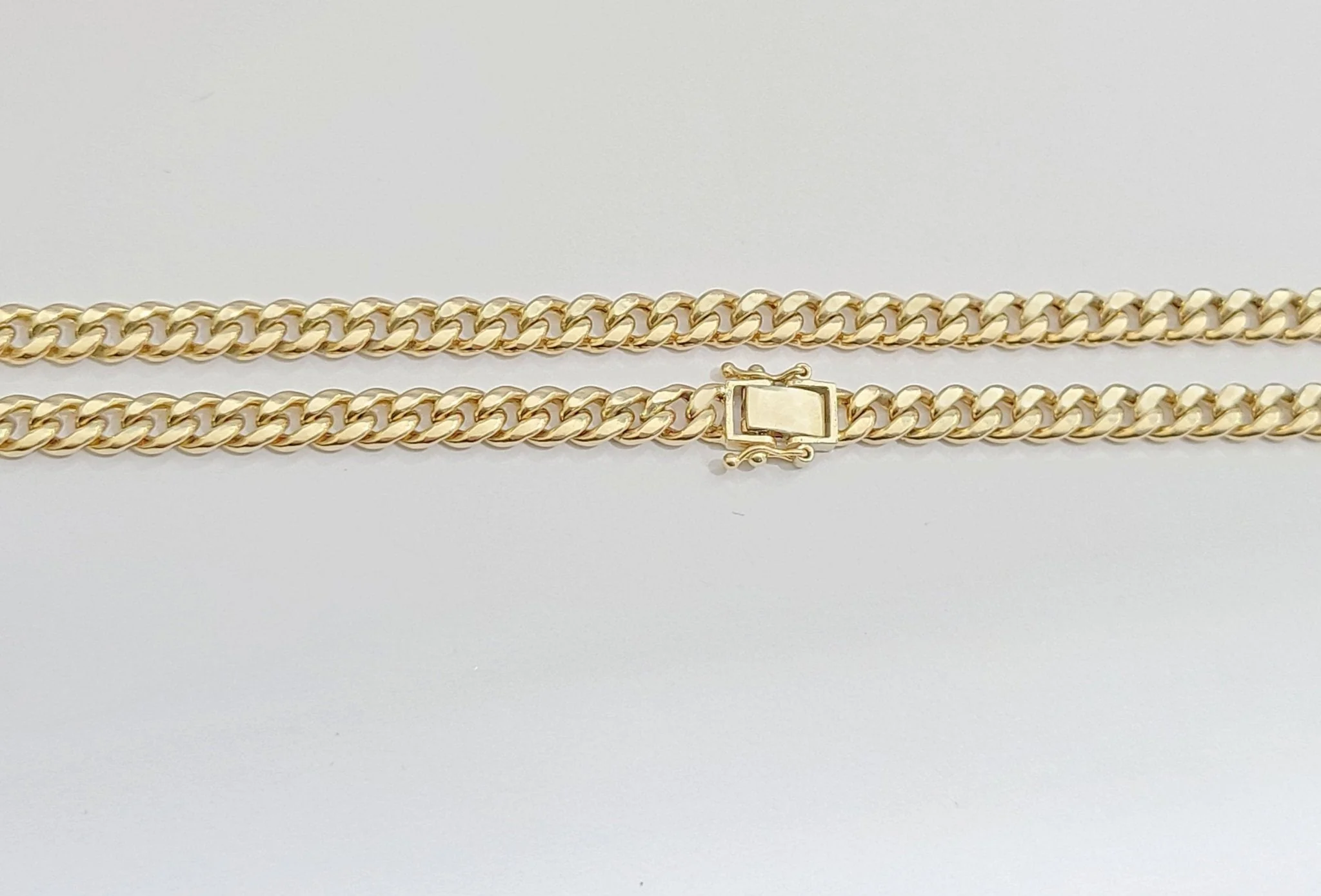 Real 10kt Yellow Gold Miami Cuban Link Chain 10k Necklace 22 Inches 4mm Box Lock - Image 6