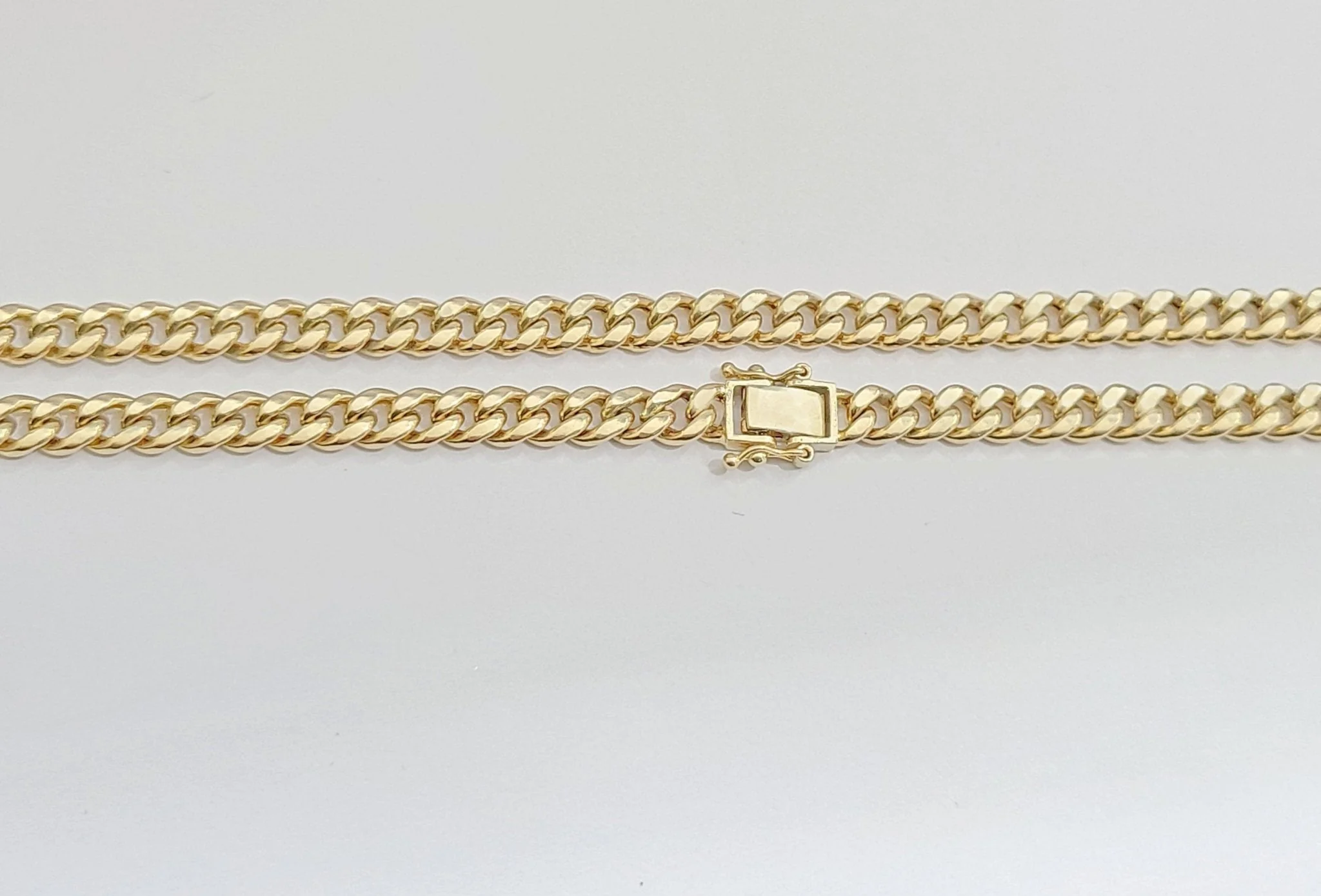 Real 10kt Yellow Gold Miami Cuban Link Chain 10k Necklace 26 Inches 4mm Box Lock - Image 4