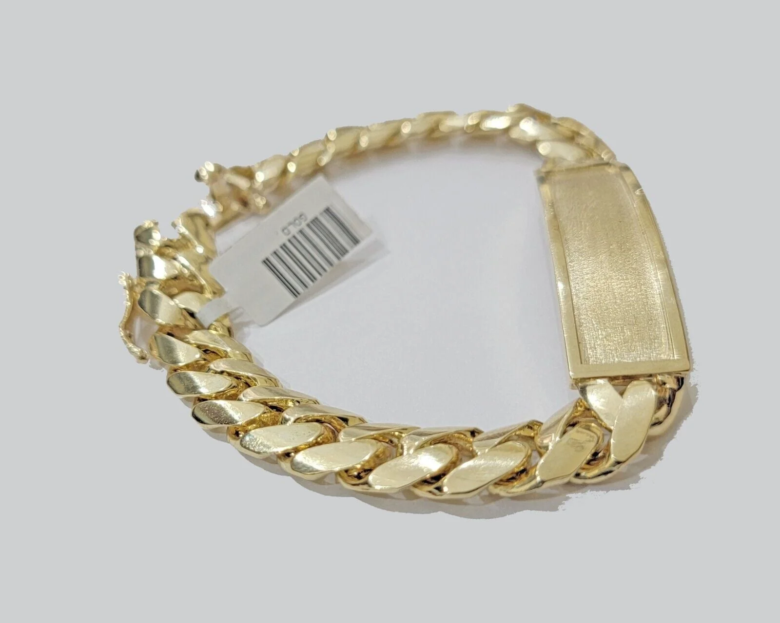 Real 10kt Yellow Gold Solid Miami Cuban Link Bracelet  Men's 8.5'' 11mm Box Lock - Image 3