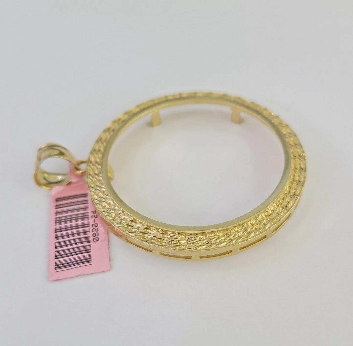 Real 14k Bezel Charm Centenario Yellow Gold Pendant Round Mexican Coin 14kt - Image 3