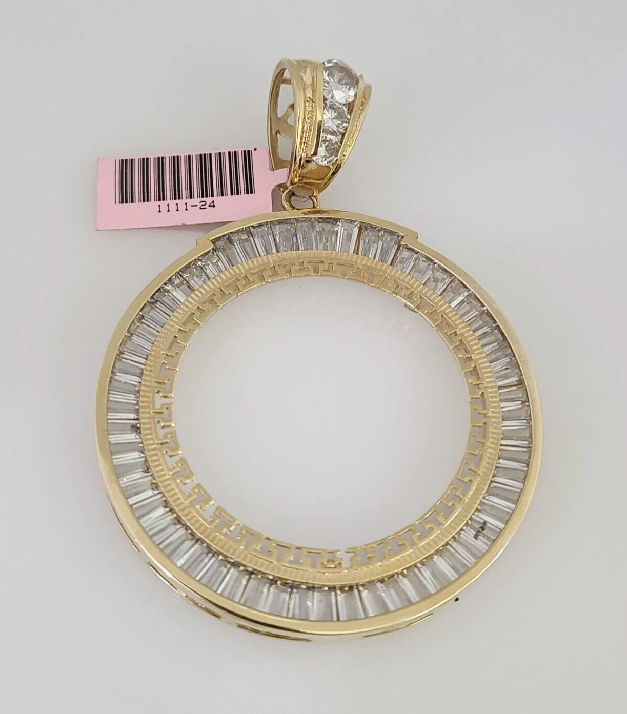 Real 14k Bezel Ring Pendant Centenario Coin Yellow Gold Mexican Charm - Image 5