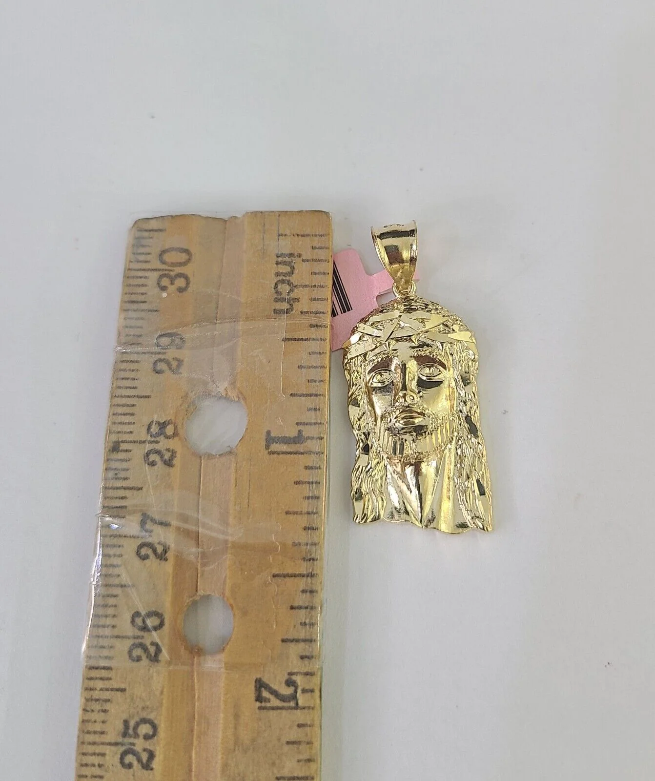 Real 14k Chain Jesus Head Charm Set Miami Cuban Link 4mm Necklace Pendant - Image 3