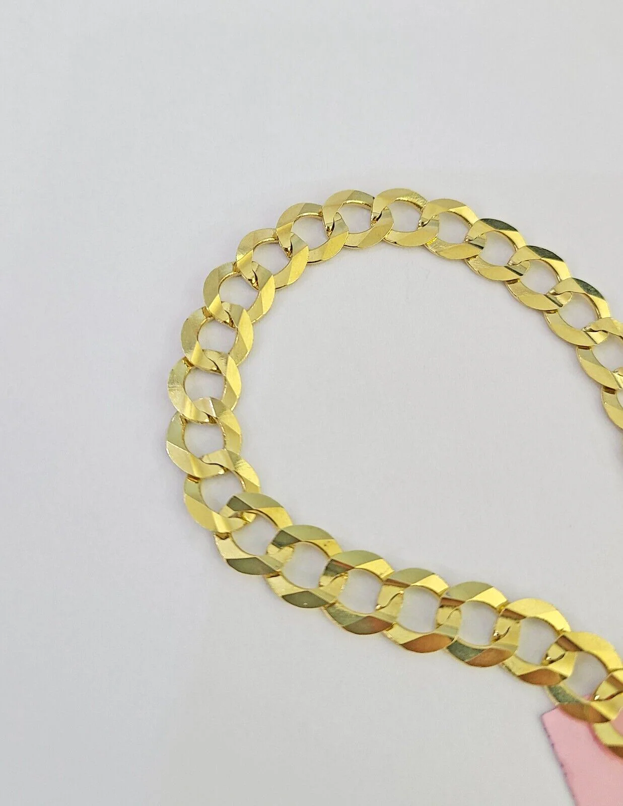 Real 14k Cuban Curb Bracelet 8mm 9Inch Solid Yellow Gold 14KT - Image 6