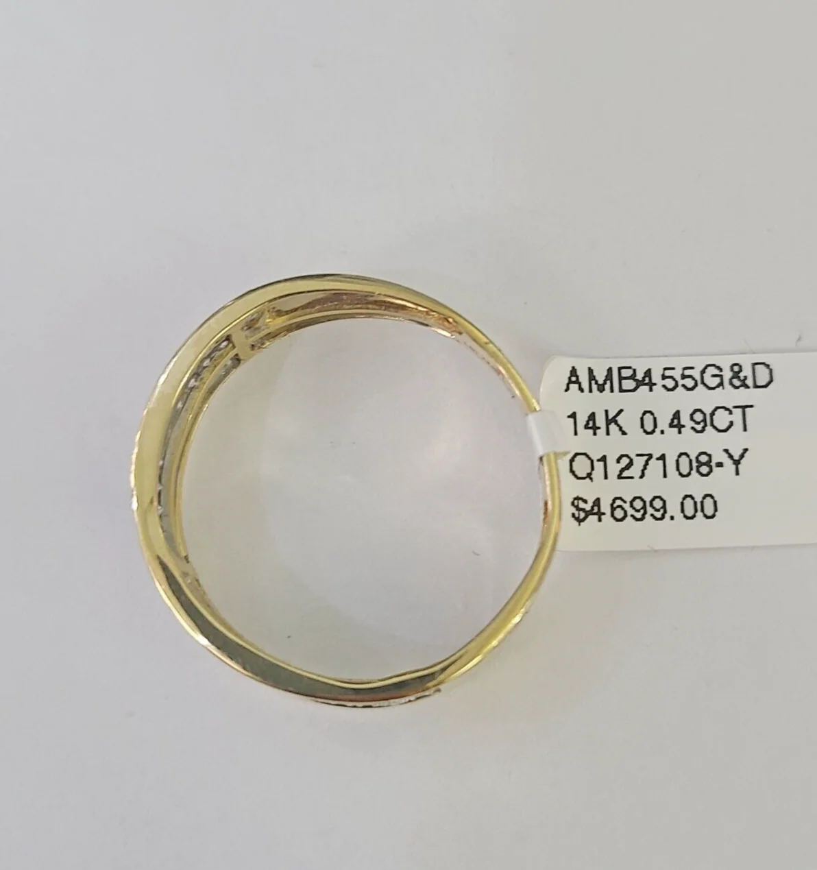 Real 14k Diamond Mens Ring Band Yellow Gold Casual Genuine Natural Wedding - Image 7