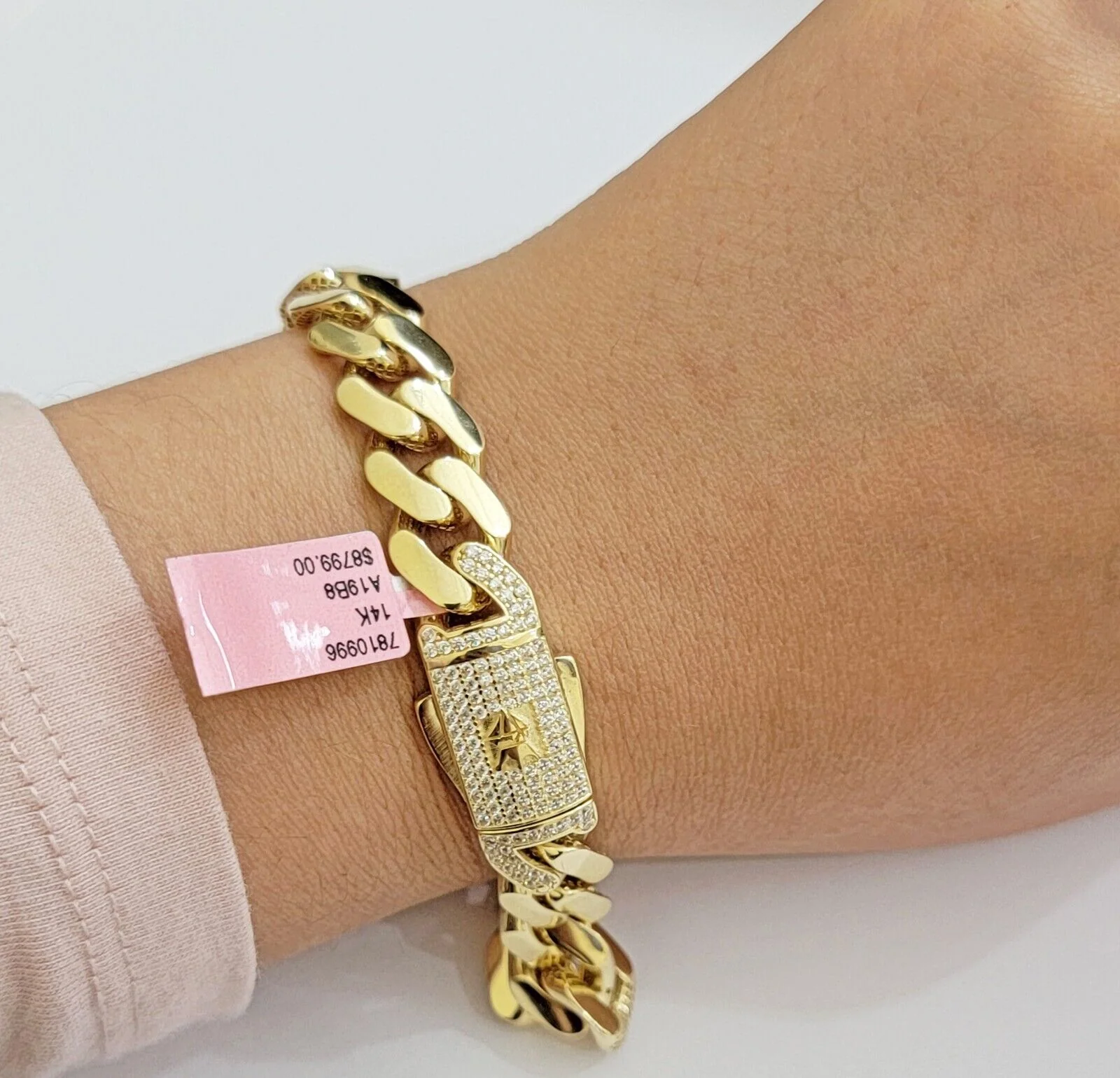 Real 14k Gold Bracelet 11mm Miami Cuban Link 8.5'' inch Men's 14kt Yellow Gold - Image 4