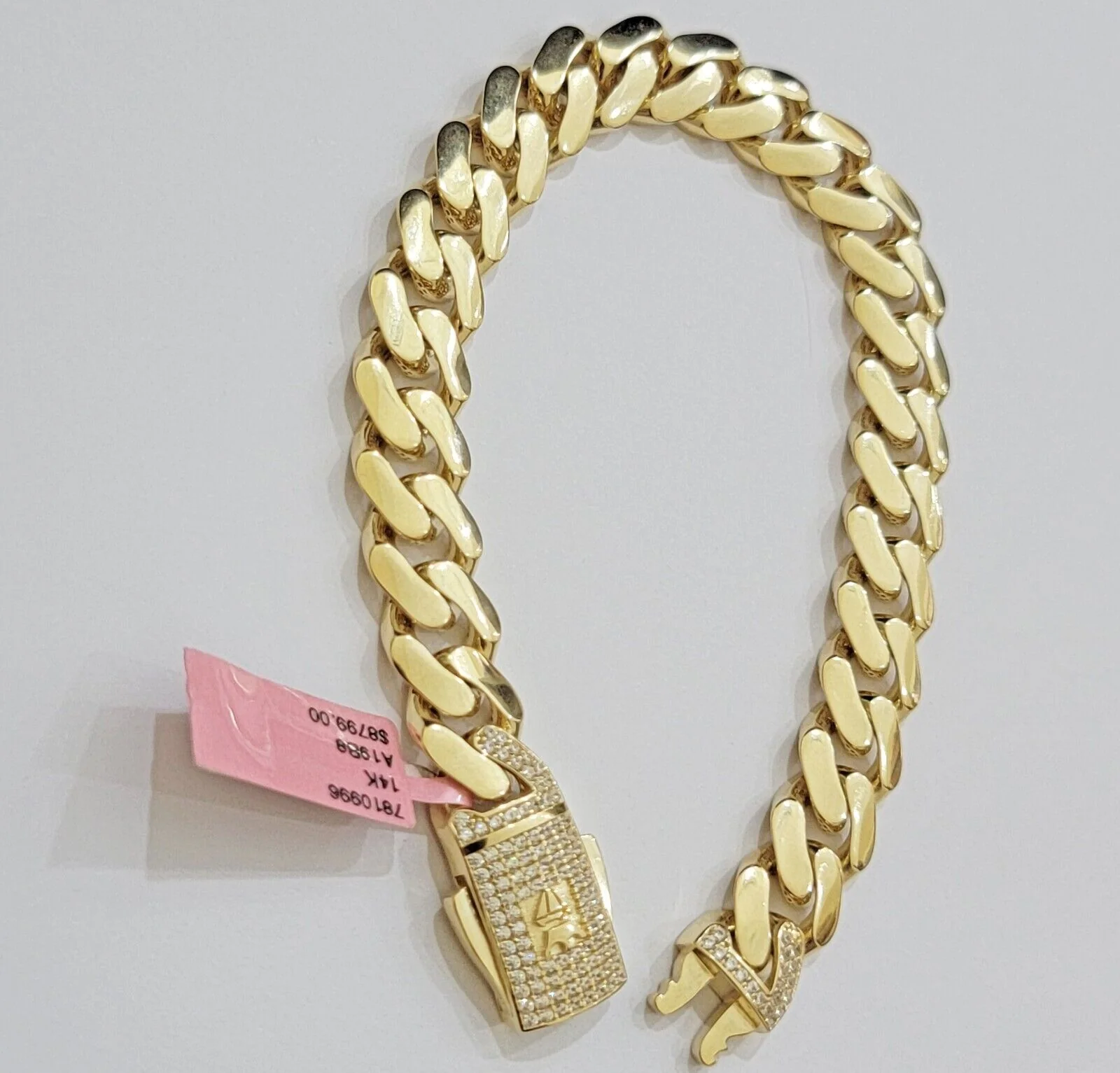 Real 14k Gold Bracelet 11mm Miami Cuban Link 8.5'' inch Men's 14kt Yellow Gold - Image 5