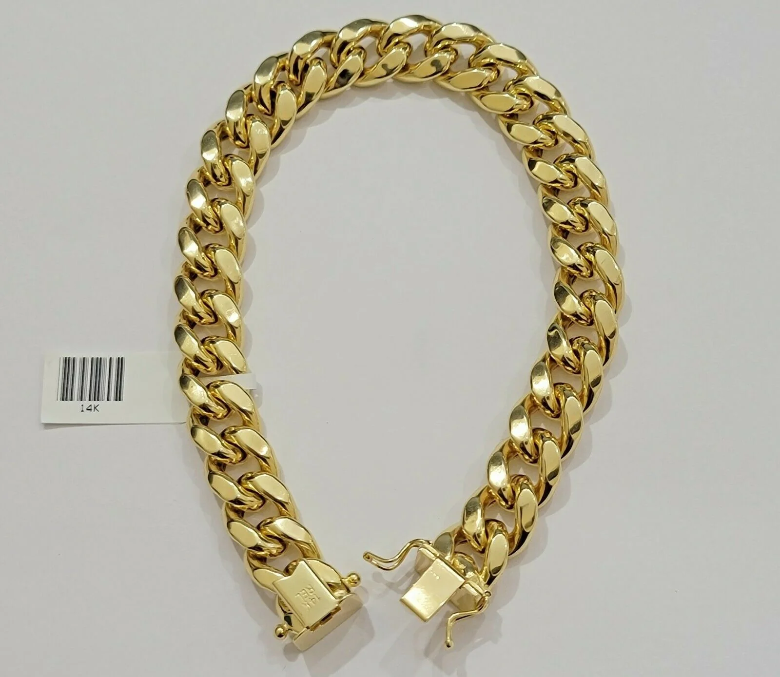 Real 14k Gold Bracelet 11mm Miami Cuban Link 8" Inch Box Clasp, Men 14kt ,STRONG - Image 8