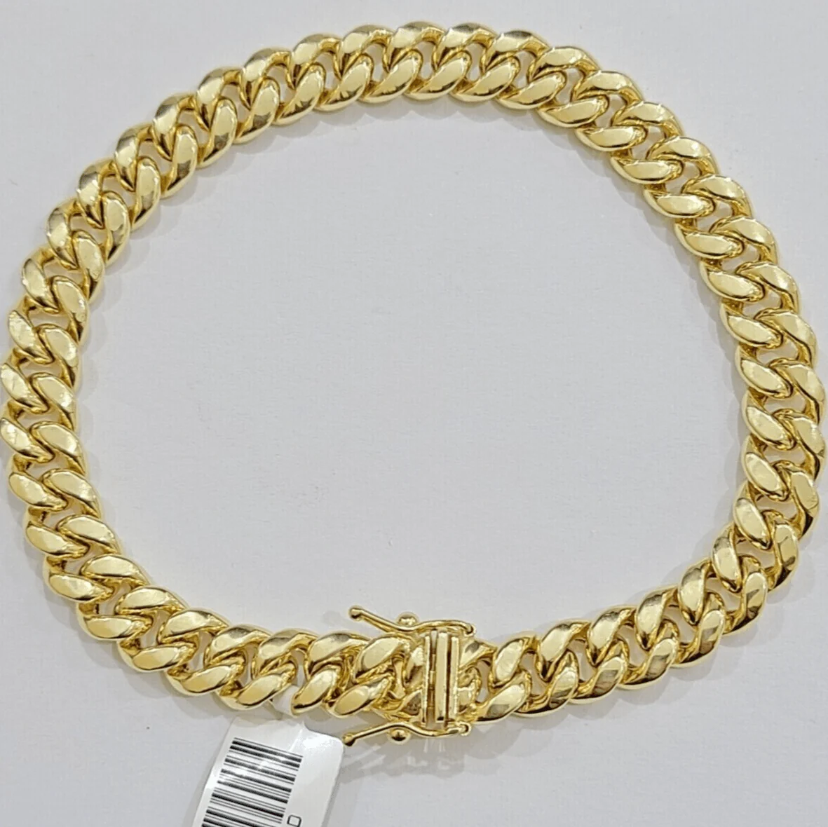 Real 14k Gold Bracelet 8mm 7 inch Miami Cuban Link Box Clasp Strong 14KT LADIES - Image 3