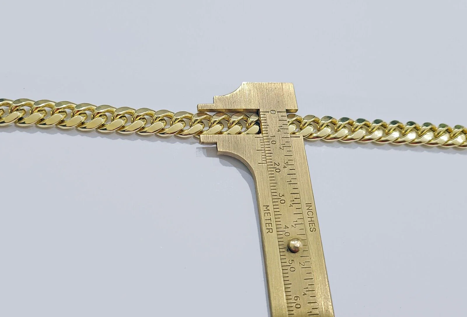 Real 14k Gold Bracelet 9mm Miami Cuban Link 8'' inch Men's 14kt Yellow Gold - Image 10