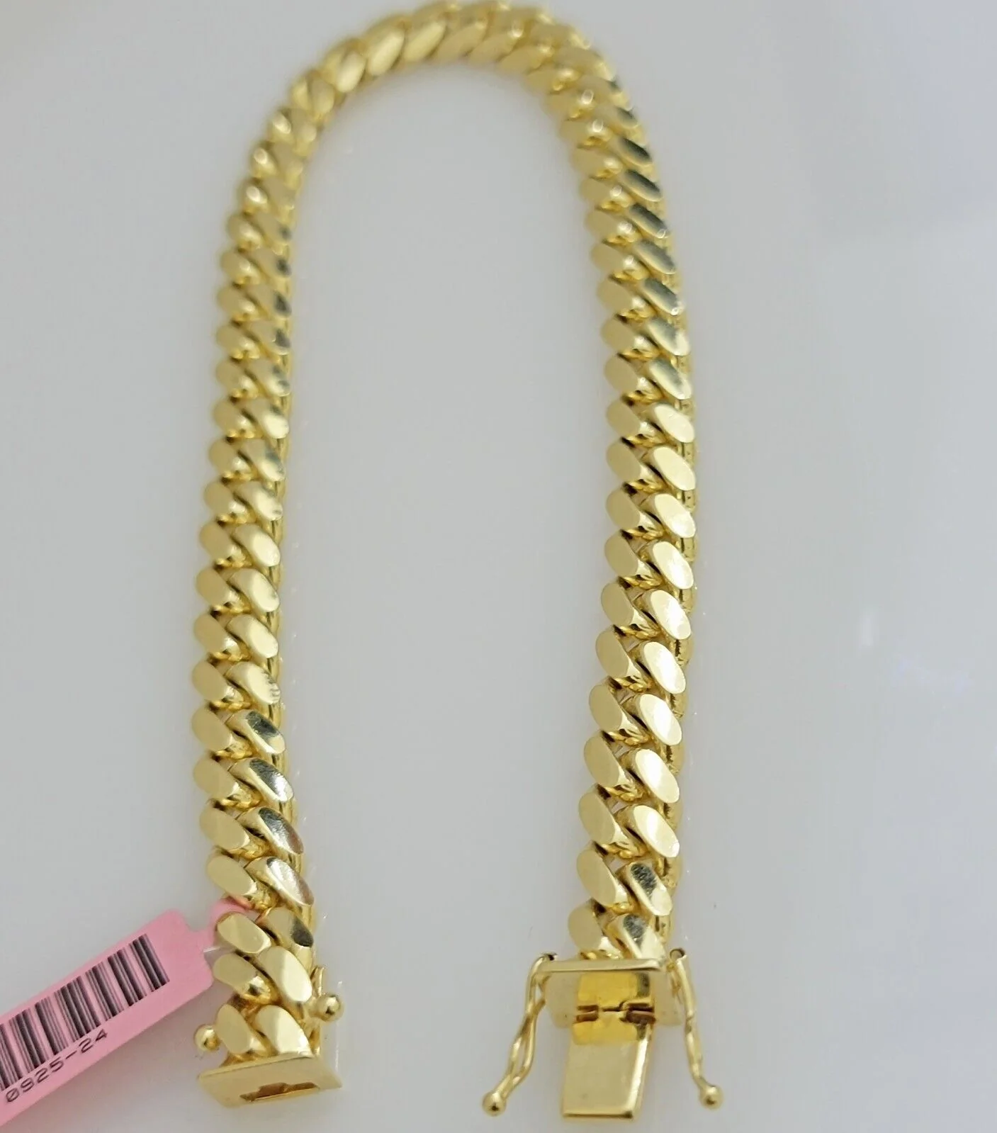 Real 14k Gold Bracelet Miami Cuban Link 7mm 7.5"-9" Men's Solid 14kt Yellow Gold - Image 4