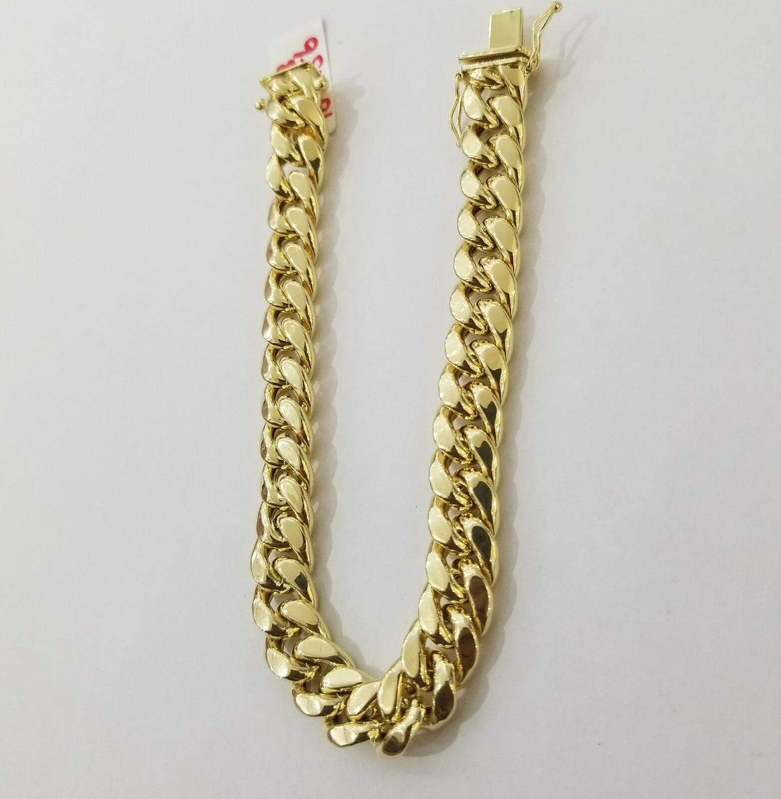 REAL 14k Gold Bracelet Miami Cuban Link 9" Inch 9mm Mens 10kt Yellow Gold,STRONG - Image 5