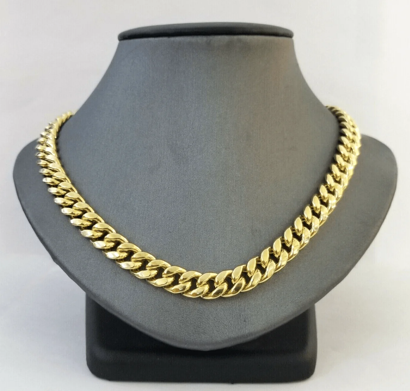 Real 14k Gold Chain 28 Inch Miami Cuban Link Necklace 9mm Strong Men's 14KT Gold - Image 6