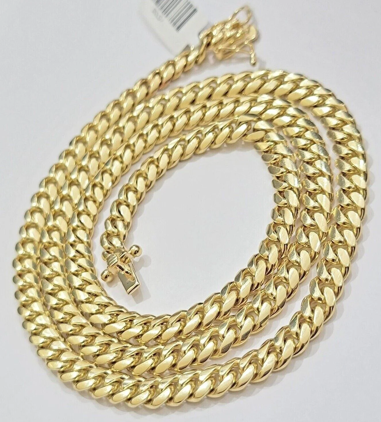 Real 14k Gold Chain 6mm Miami Cuban Link 20" 22" 24" 26" 28 Inch Necklace SOLID