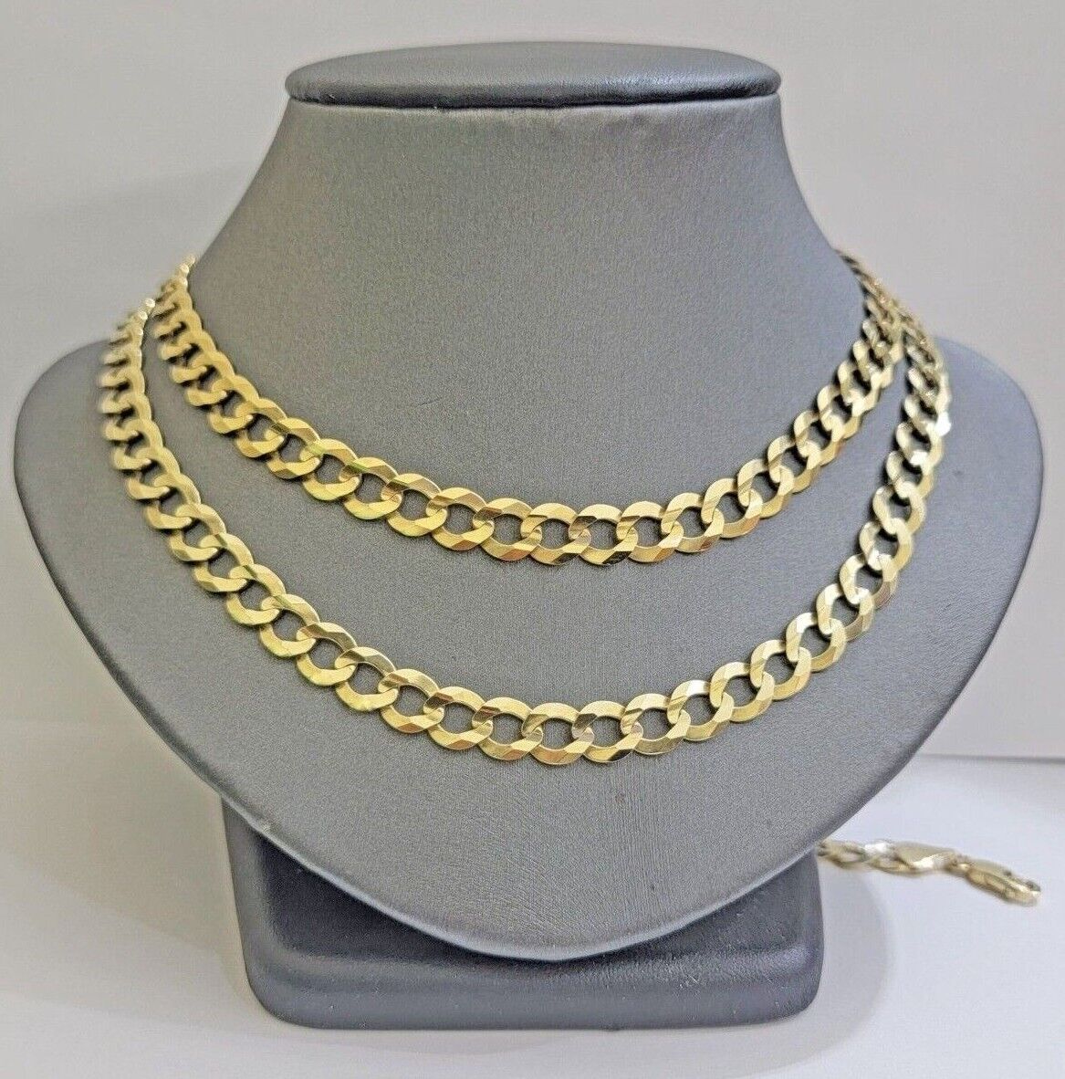 Real 14k Gold Chain Cuban Curb Link 9mm 18 in - 30 Inch Mens Solid 14kt Yellow - Image 3