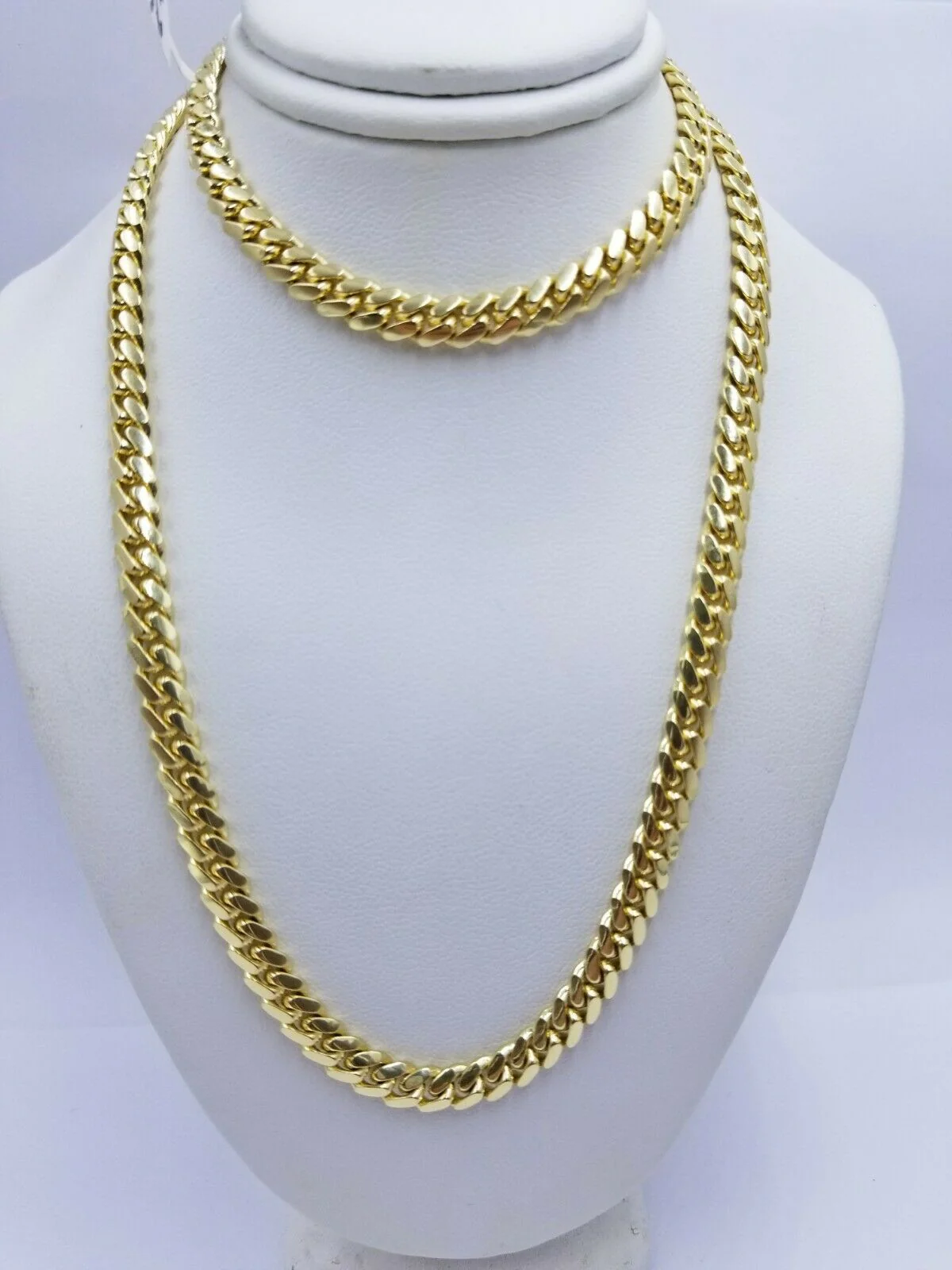 REAL 14k Gold Chain Solid Link 24" 6mm Miami Cuban Necklace14kt Yellow Gold Mens - Image 10