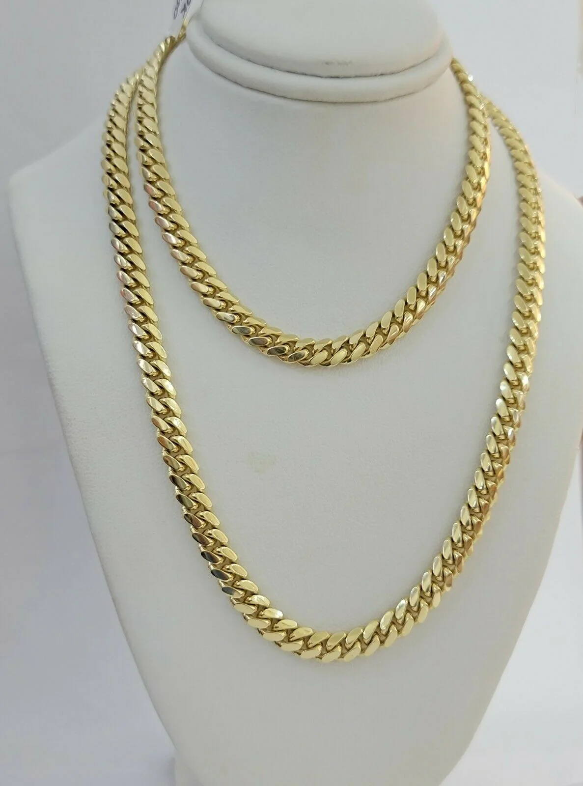 REAL 14k Gold Chain Solid Link 24" 6mm Miami Cuban Necklace14kt Yellow Gold Mens - Image 7