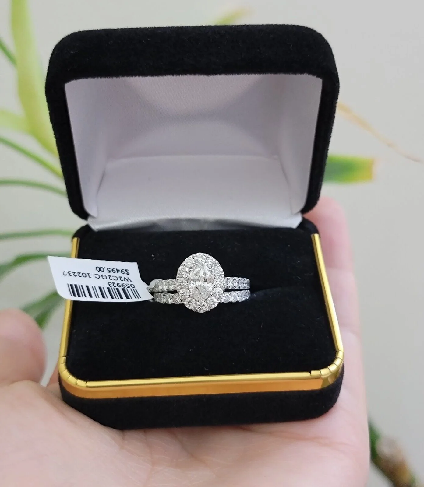 Real 14k Gold Diamond Wedding Engagement Ring Band SET Ladies 2 CT Diamonds Oval Ring Sizes 6,7,8,9,10,11 & 12 - Image 7