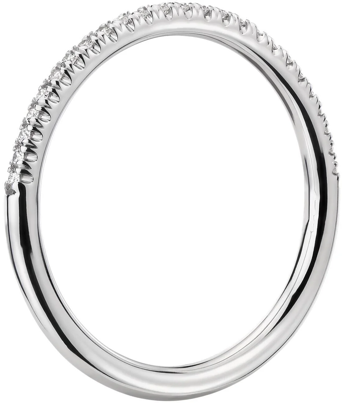 Real 14k Gold Ladies Diamond Ring 0.50CT Size 7 White Petite Micropav�� Band 14kt - Image 2