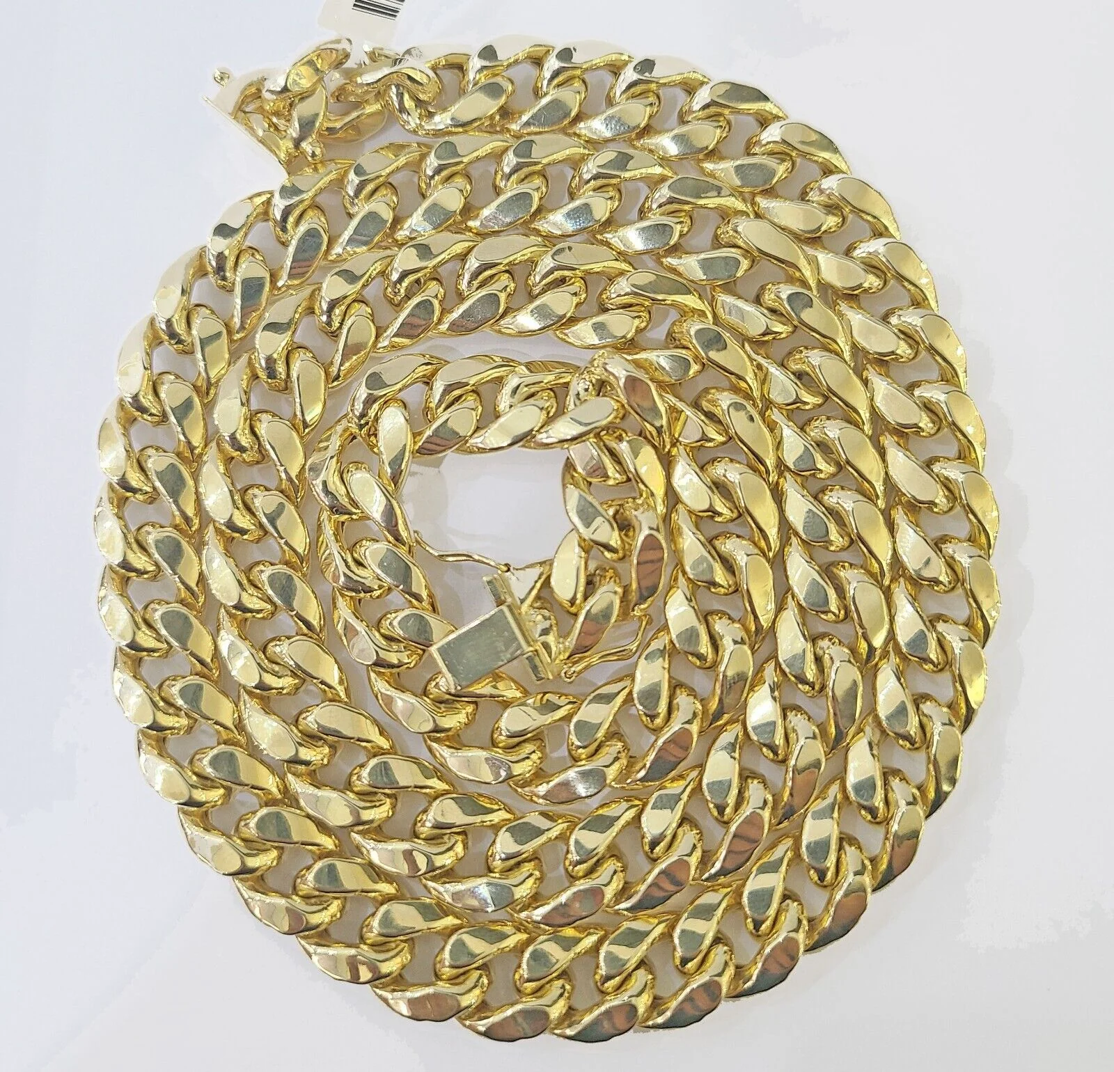 Real 14k Gold Miami Cuban Link Chain Necklace 11mm 26 inches Box lock 14kt - Image 4