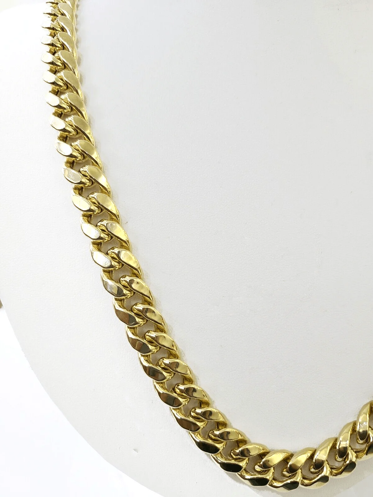 Real 14k Gold Miami Cuban Link Chain Necklace 11mm 26 inches Box lock 14kt - Image 7