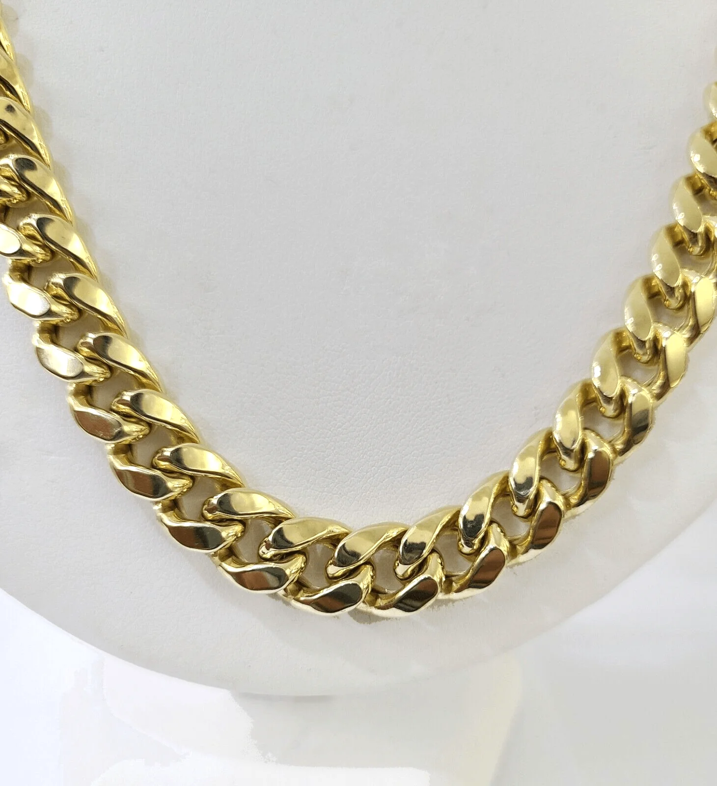 Real 14k Gold Miami Cuban Link Chain Necklace 11mm 26 inches Box lock 14kt - Image 9