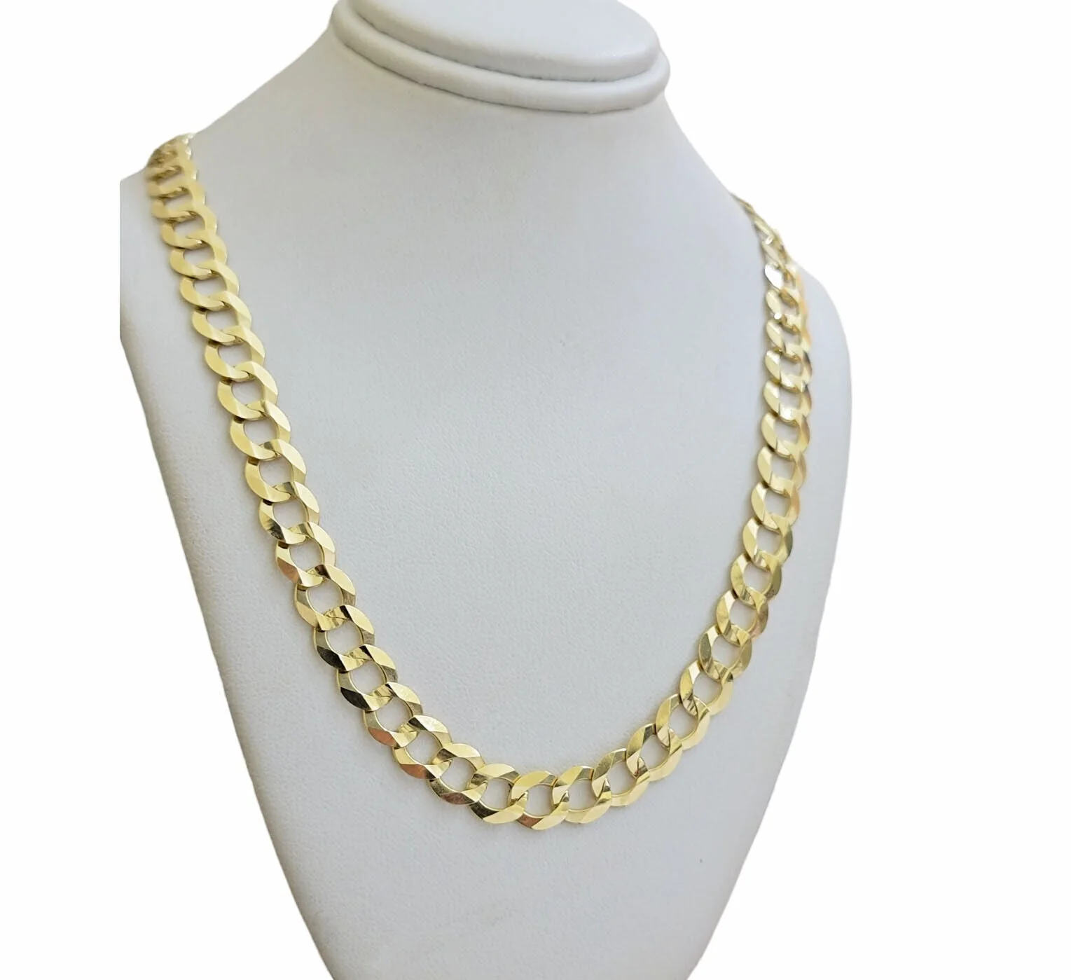 REAL 14k Gold Necklace Cuban Curb Link Chain Mens 10mm 20" - 30 Inch SOLID 14kt - Image 8