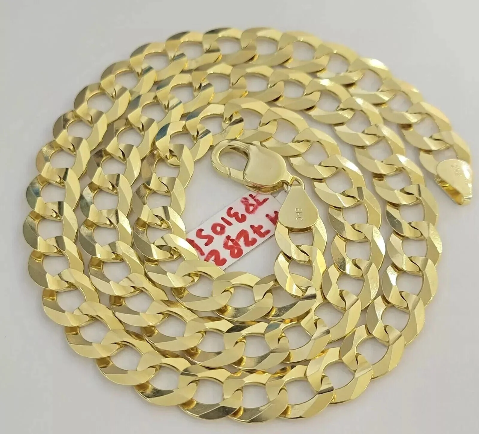 REAL 14k Gold Necklace Cuban Curb Link Chain Mens 11mm 22" - 28 Inch SOLID 14kt - Image 3