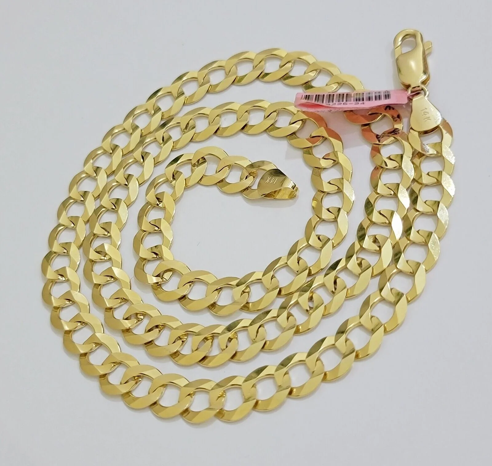 Real 14k Gold Necklace Cuban Curb Link Chain Mens 9mm-11mm 18-30 Inch SOLID 14kt - Image 5