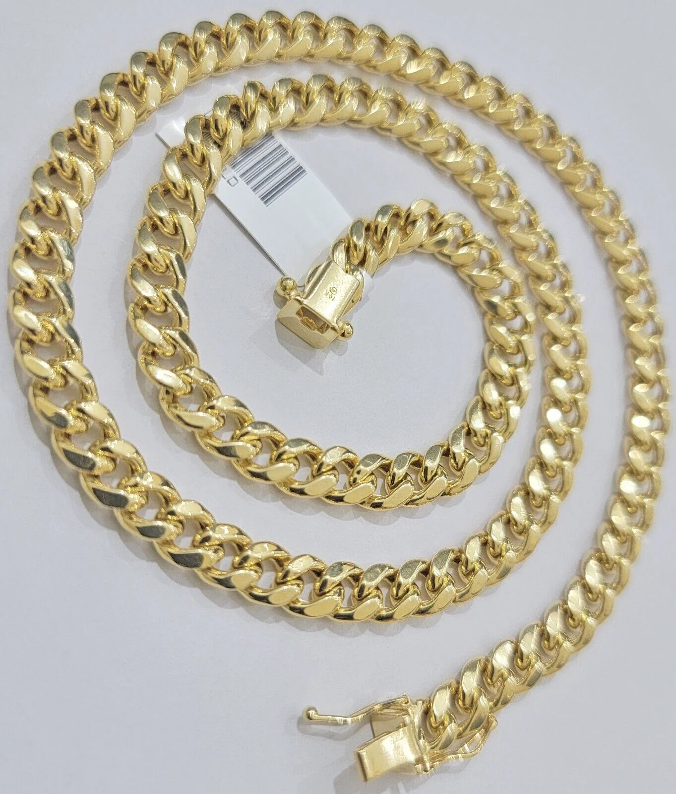 Real 14k Gold Necklace Miami Cuban Link chain 6mm 18" - 28" Strong, 14kt Yellow - Image 9