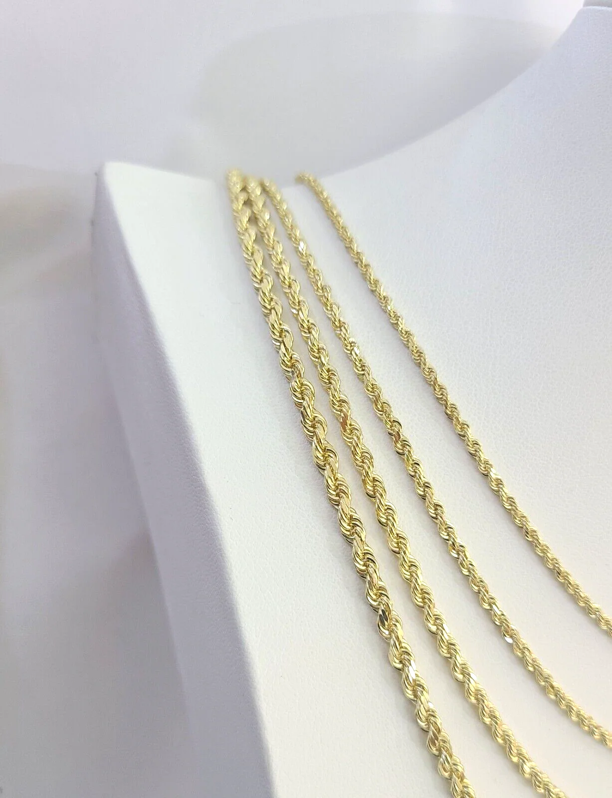 Real 14k Gold Rope Chain Necklace 2mm 2.5mm 3mm 4mm Yellow 14kt Men Women - Image 3