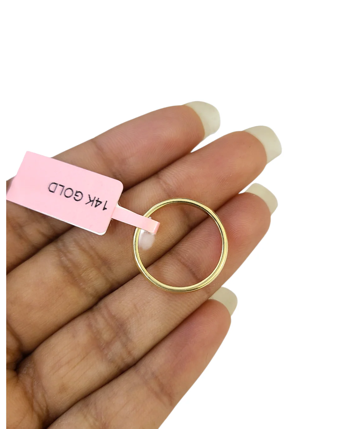 Real 14k Ring Band Yellow Gold 2mm Size 6 14Kt Genuine Womens Ladies - Image 6