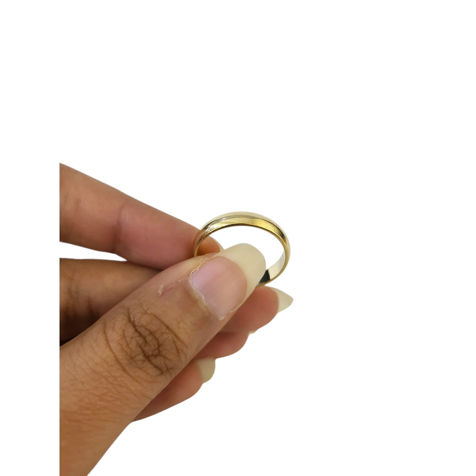 Real 10k Gold Ring Mens Band 4mm Size 8 10Kt Genuine Wedding / Engagement Band - Image 5