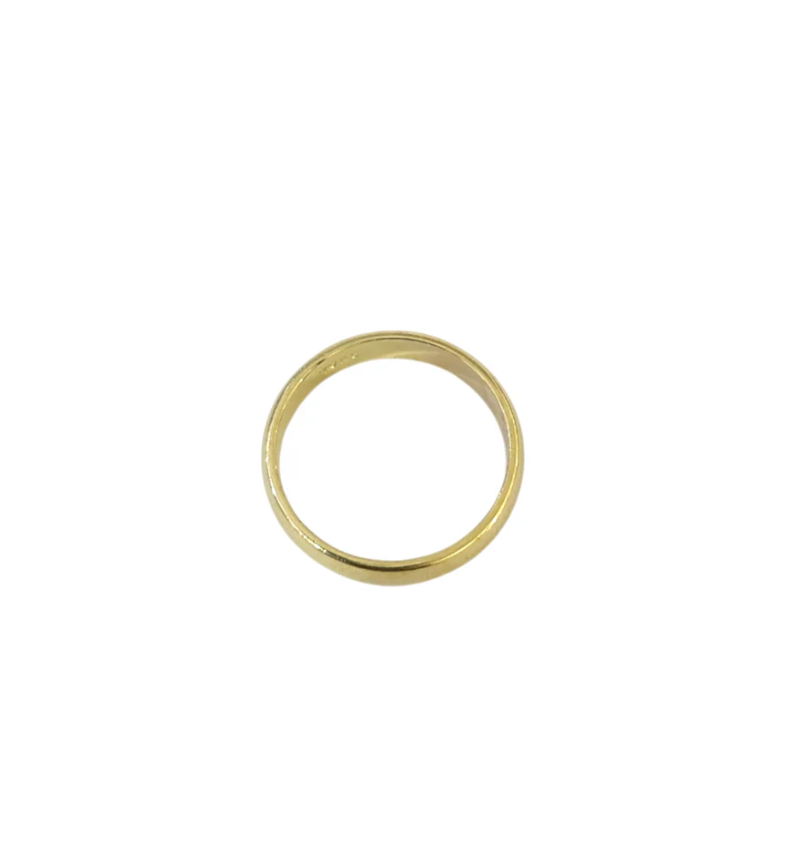 Solid 10k Yellow Gold Ring Ladies Band 4mm Size 6 Real 10k Wedding / Engagement - Image 5