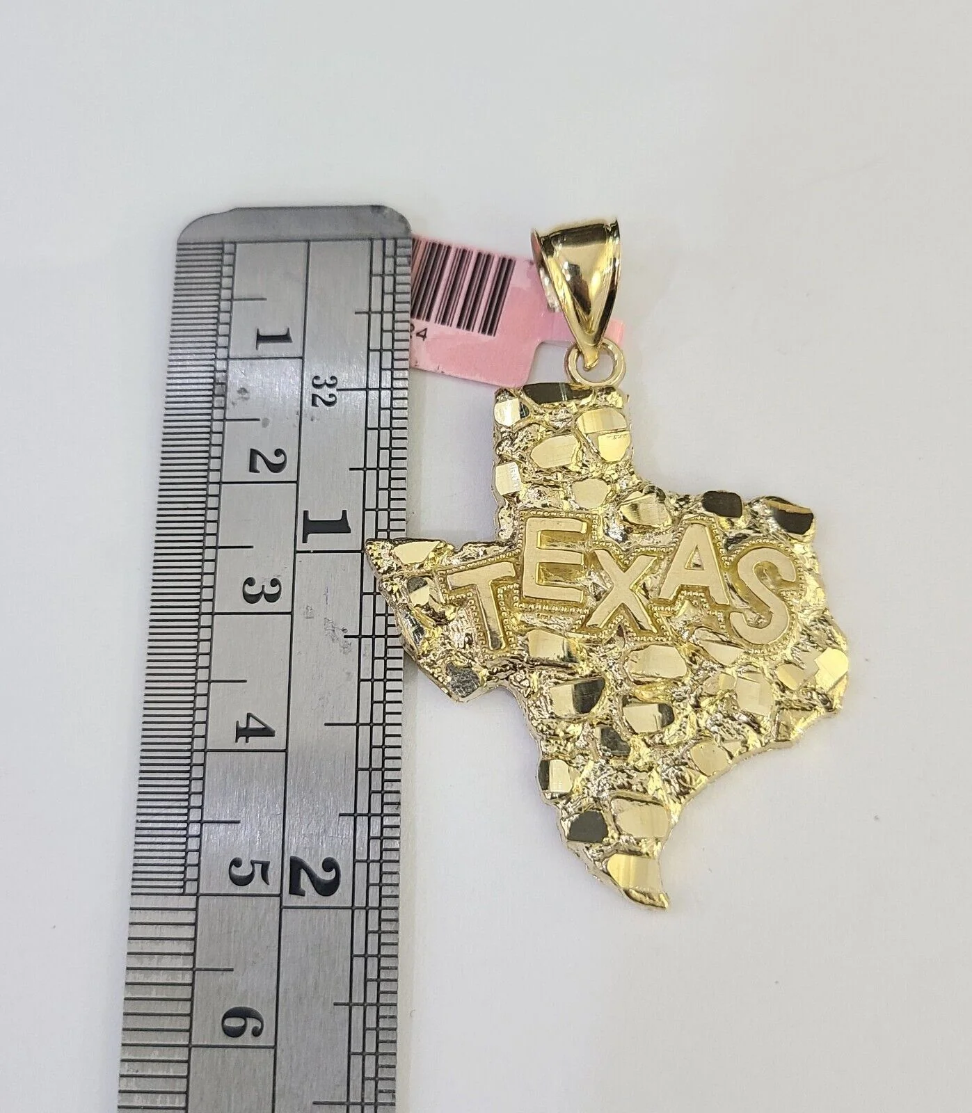 Real 14k Rope Chain Texas Map Charm Yellow Gold Set 5mm 20"-30" Necklace - Image 2