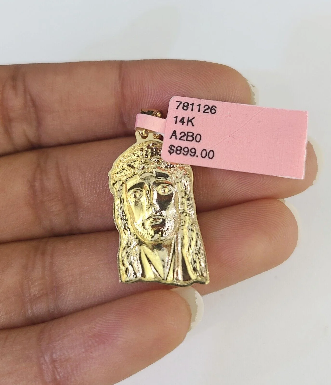 Real 14k Solid Chain Jesus Head Charm Set Miami Cuban 3mm Necklace Pendant - Image 7