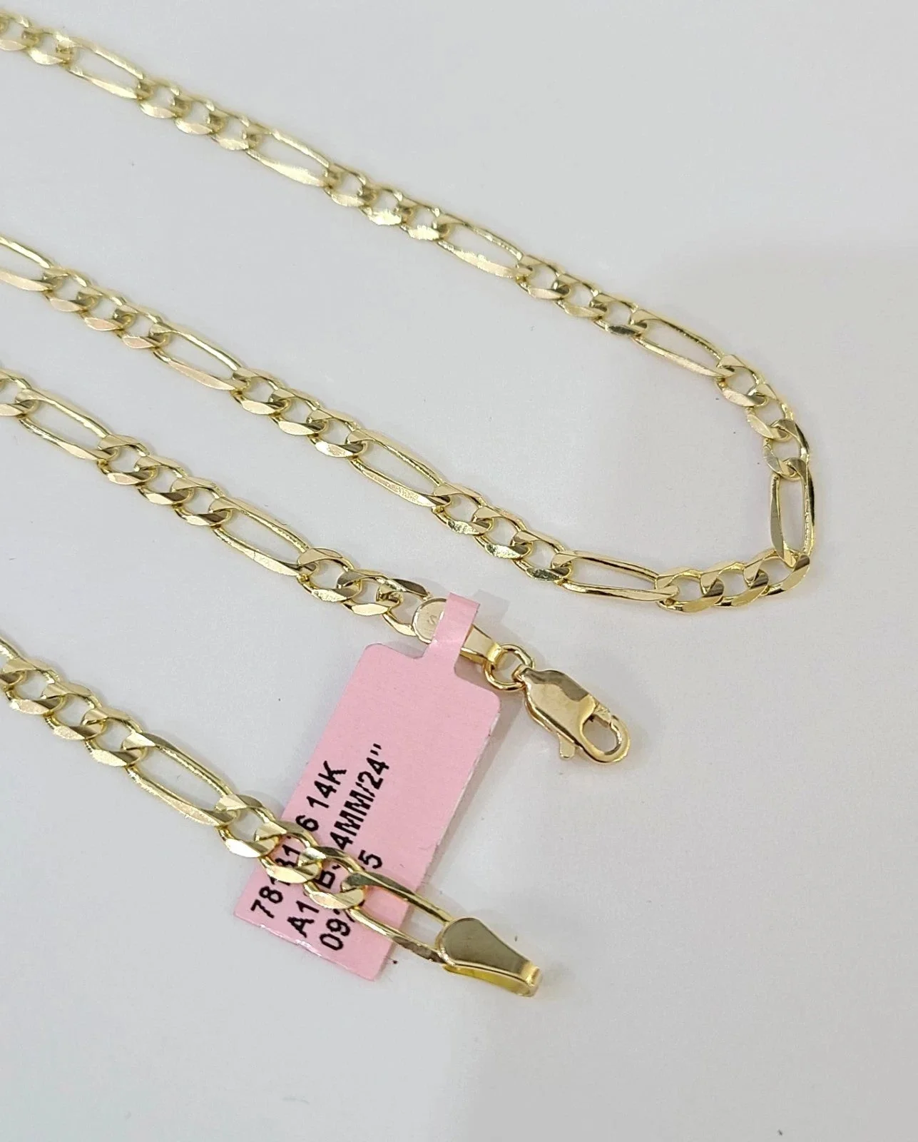 Real 14k Solid Gold Chain Figaro Link Necklace 4mm 18"-28" Men Women 14kt - Image 7