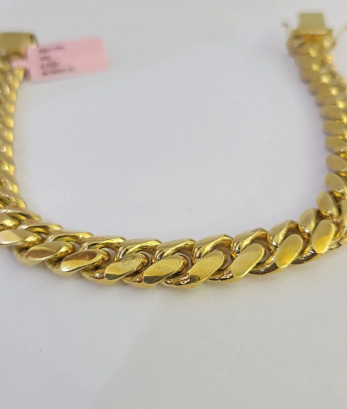 Real 14k Solid Miami Cuban Link Bracelet Gold 10mm 8.5" Box Lock 14kt Yellow - Image 6