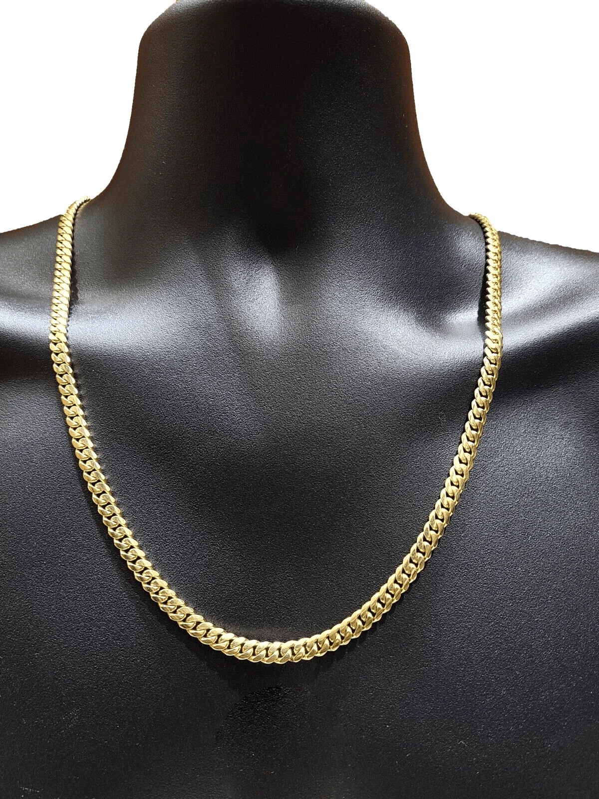 Real 14k Solid Yellow Gold Necklace Miami Cuban Chain 6mm 24" inch  Unisex Chain - Image 2