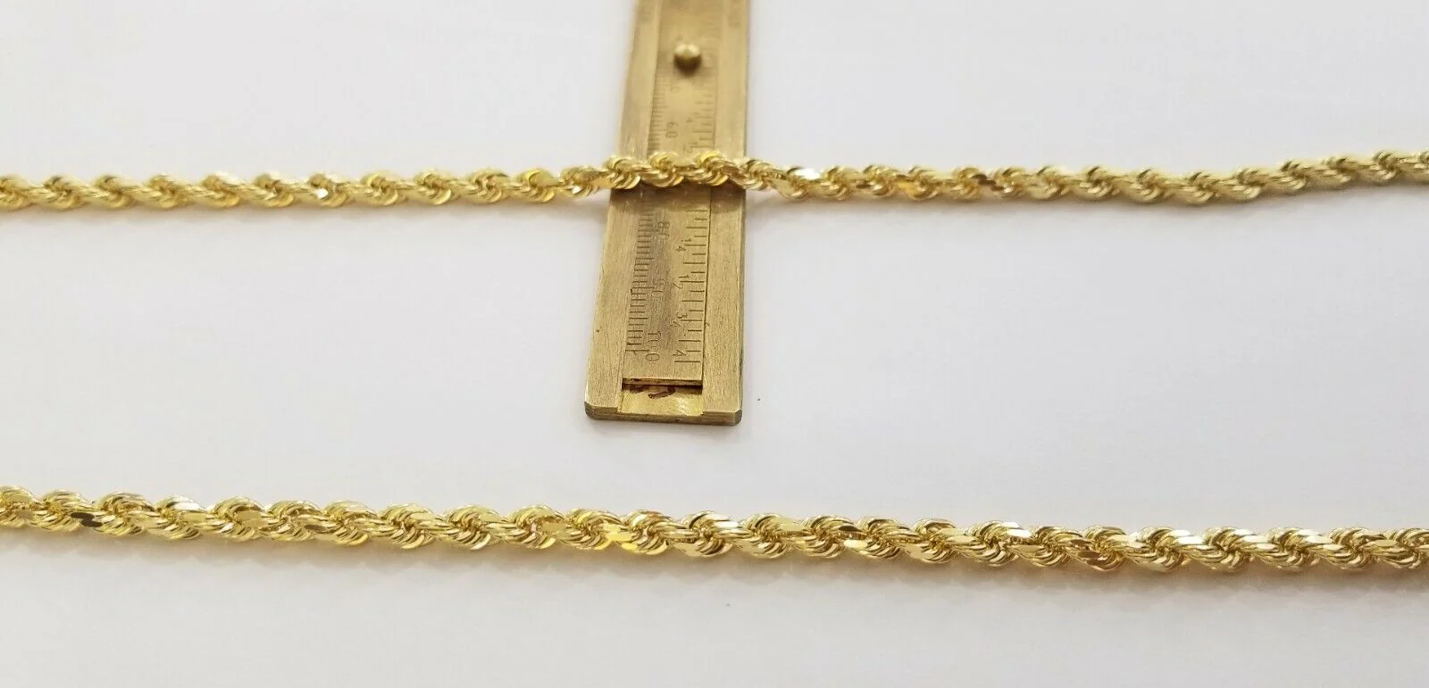 Real 14K SOLID Yellow Gold Rope Chain 4.5mm 26 Inches necklace Lobster Lock 14kt - Image 7