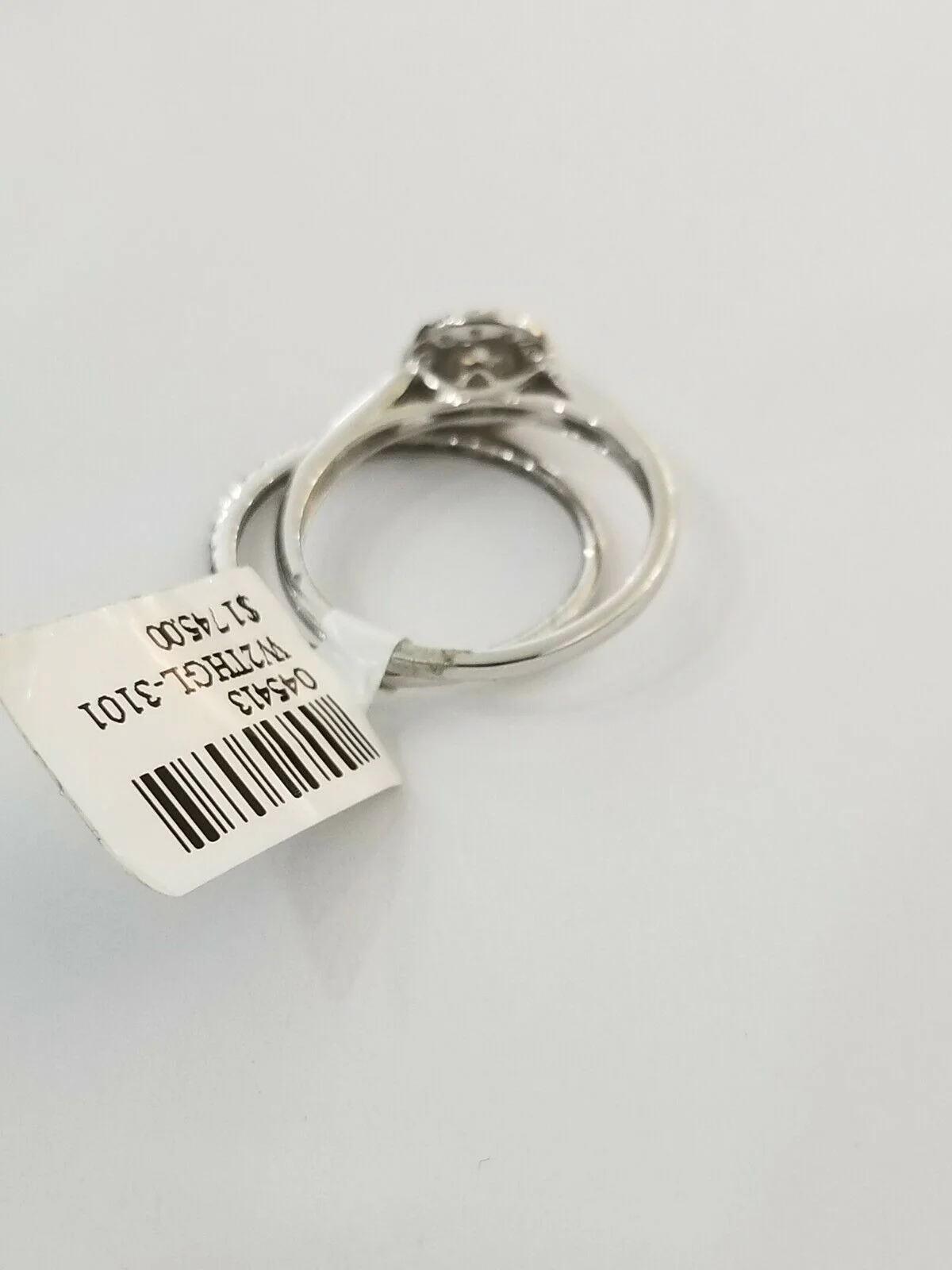 Real 14k White gold Diamond Ring band set Ladies women Genuine, Solid, 14kt - Image 8