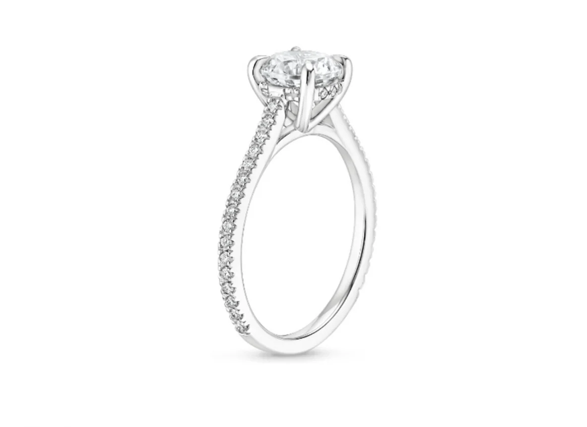 Real 14k White Gold IGI Certified 1.75CT Lab Grown Diamond Ring Round VS Clarity - Image 2