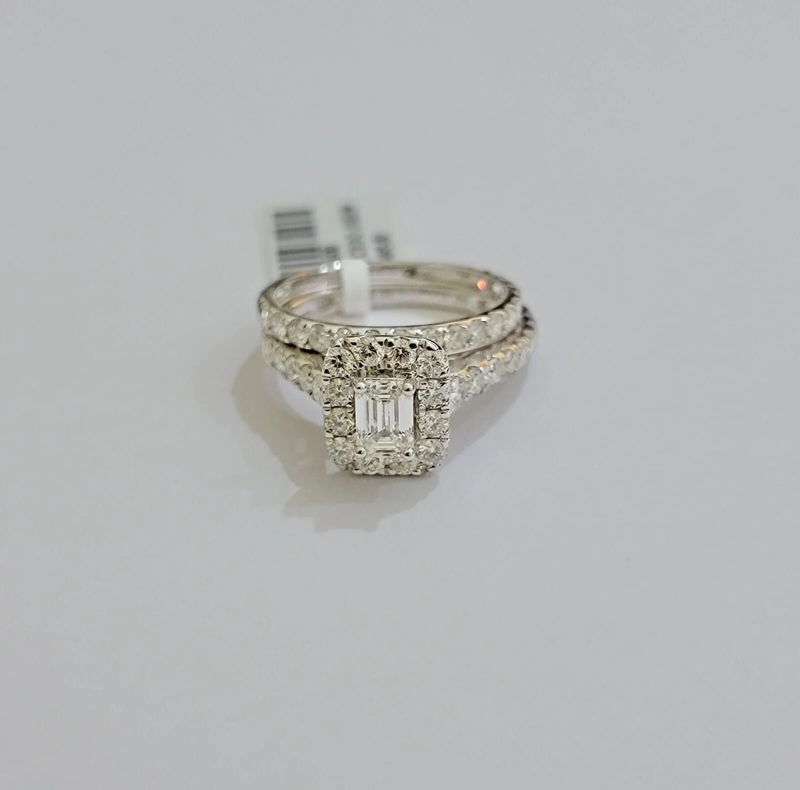 Real 14k White Gold Ring 2CT Diamonds Engagement Wedding Ladies Band SET , Women Ring Sizes 6,7,8,9,10,11 & 12 - Image 8