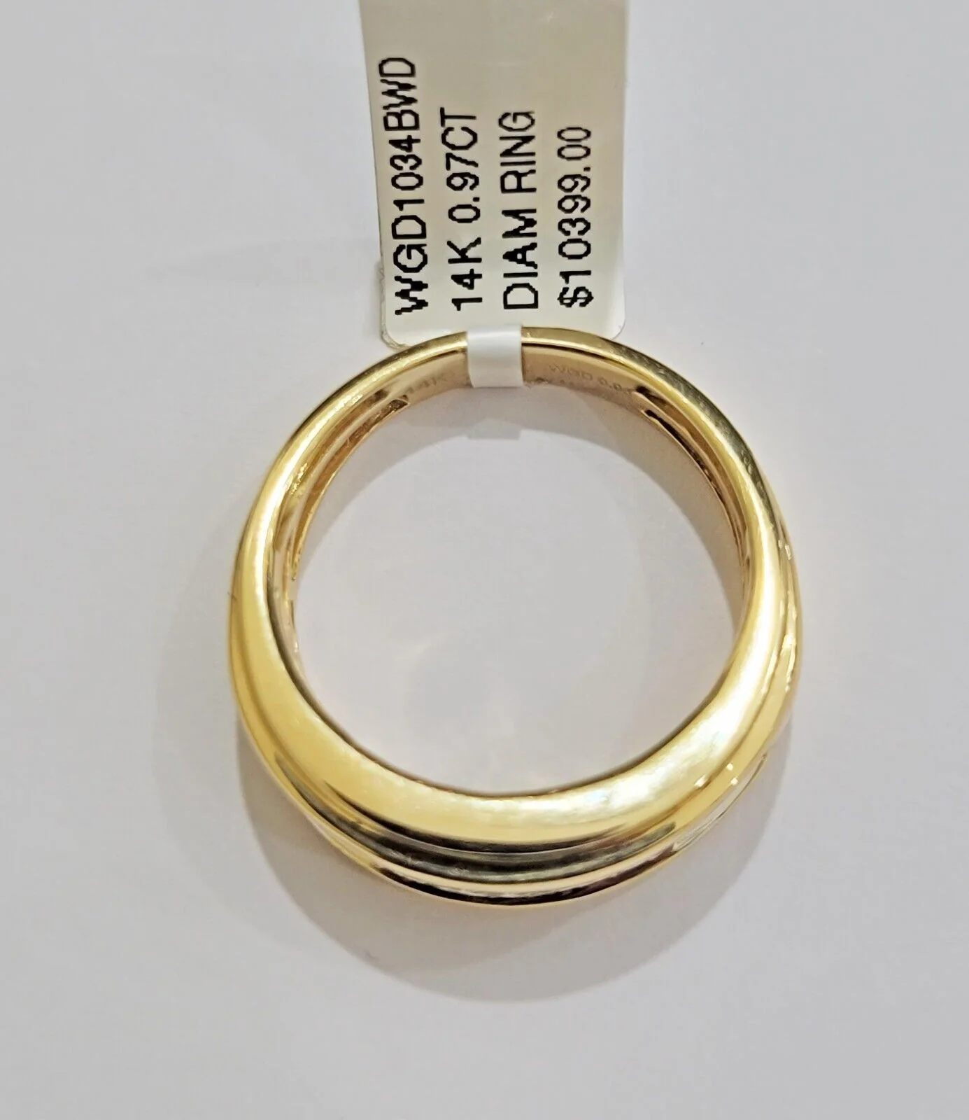 Real 14k Yellow Diamond Ring Mens Band 0.97 Ct Princess Cut Wedding Engagement - Image 7