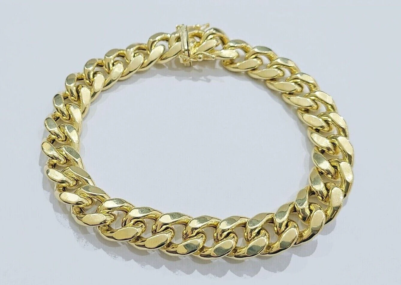 Real 14k Yellow Gold 11mm Miami Cuban Link Bracelet 8.5 ''inch 14kt Unisex