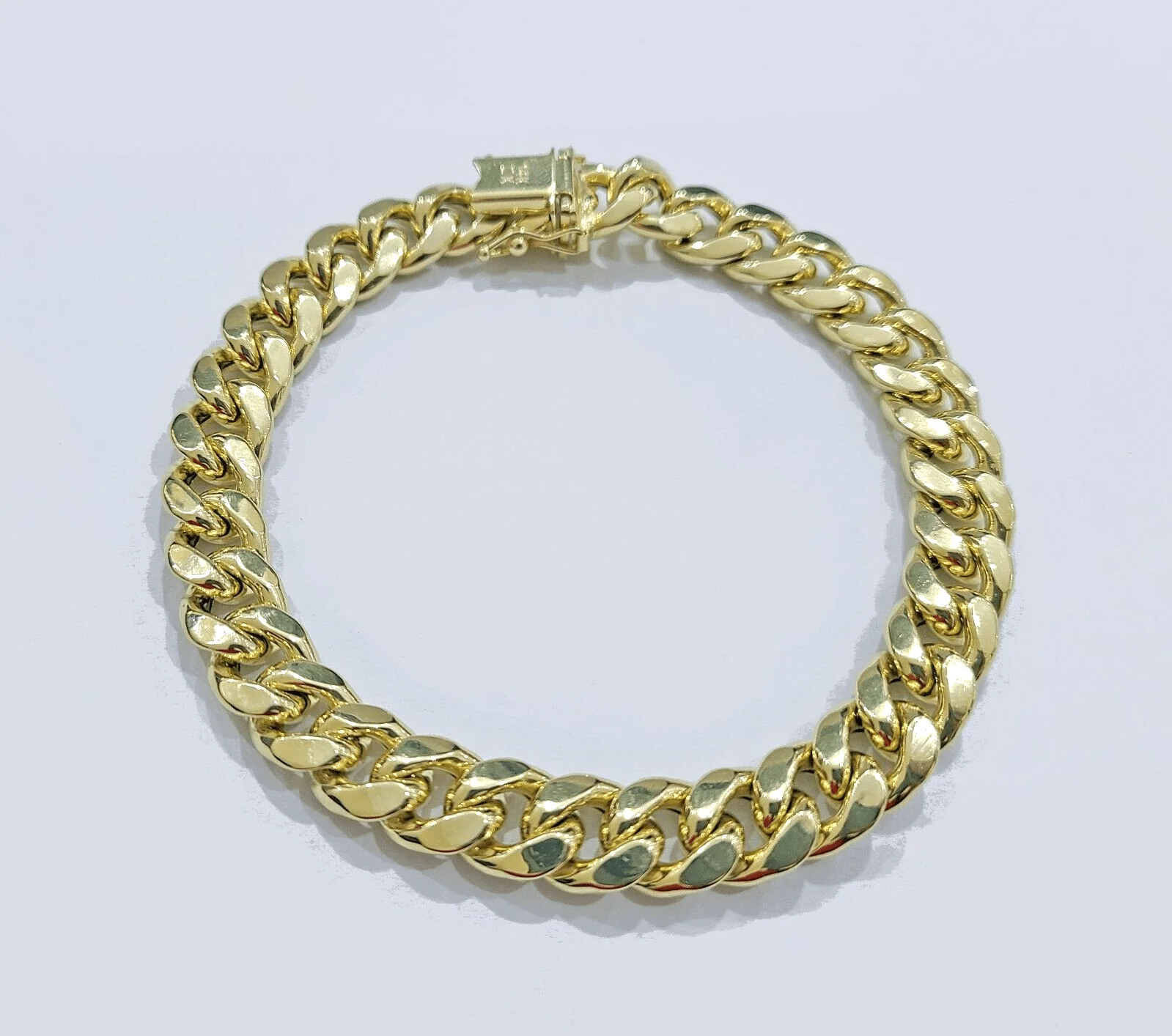 Real 14k Yellow Gold 9mm Miami Cuban Link Bracelet 8.5 ''inch 14kt Unisex - Image 3